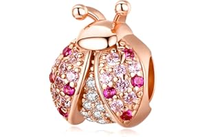 YIRONG JEWELRY Breloque coccinelle en argent sterling 925 pour bracelet Pandora