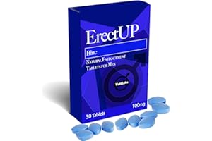 YUTI LABS YutiLabs - ErectUp Blue 30 Tablets for Men, Natural Support for Enhanced Performance and Vitality. Strong Natural Blue Tablets. Works Within 30 Minutes. Muira Puama Extract, Saw Palmetto Berry