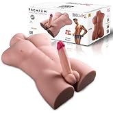 Anal Girişli 16 CM Titreşimli Yapay Penis Erkek Realistik Manken Yarım V&uuml;cut Dildo Gizli Paket