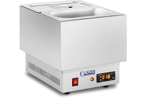 Royal Catering - RCCM-250-GN - Schokoladen Temperiergerät - 250 Watt Leistung - 2 x 1/4-GN-Behälter
