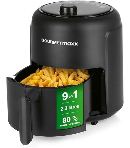 Friteuse à air chaud Clatronic FR 3769 H 1000 W Noir et argent - Friteuse
