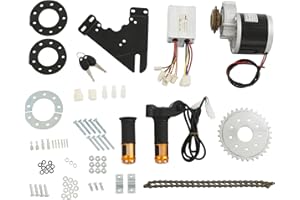 DCSYOG Elektro Fahrrad Motor Umbausatz 350W 24V E-Bike Conversion Kit 3300U/min mit Drehzahlregler, für Go Karts E-Bike Motorrad Roller