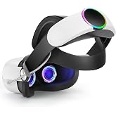 Hurra Head Strap with Battery for Oculus Quest 2, 10000mAh Fast Charging Battery Pack Extend 8H Playtime, Adjustable Elite St