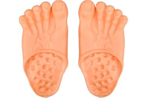 XNHIU Giant Big Jumbo Feet Covers Jumbo Big Foot Realistic Costume Accessories Shoe Covers Funny Feet Slippers for Halloween Party