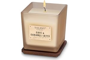 TALENT Scented Candle, Café & Caramel Latte, 7.05oz