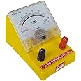 Om Meters EDM-80 Desk Stand Analog 0-10mA DC Milli Ammeter (Yellow)