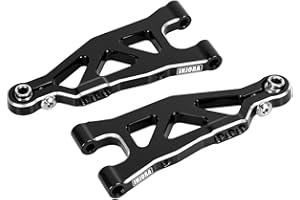 INJORA Bras de Suspension Inférieurs Avant en Aluminium Remplacement pour 1/16 ARRMA Mojave GROM 1/12 Losi Nascar