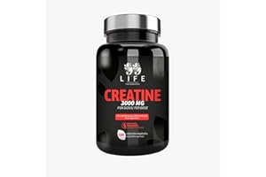 99 LIFE FOOD SUPPLEMENTS Creatina Monoidrato Puro da 3000 mg per Dose | 160 Capsule | Potenziare le Prestazioni, la Forza e la Massa Muscolare | Integratore Sportivo