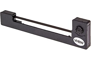 vhbw Farbband Nylonband Tintenband kompatibel mit Nadeldrucker Trintech 2400 Ersatz für Epson ERC-09, Epson C43S015354, ERC-09B.
