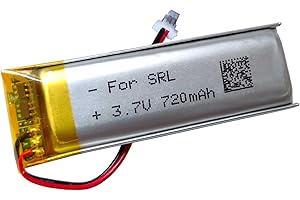 AOLIKES Akumulator 720 mAh do Sena SRL, SRL 2 Motocykl Bluetooth, GT-Air II, SHOEI Neotec II, SP51, SP55 Bluetooth, system komunikacji SRL, 2-przewodowy, zamiennik baterii