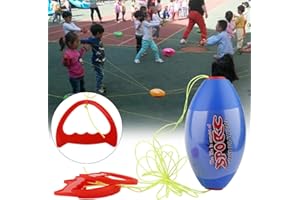 Alomejor Enfants Pull Navette Ball Jumbo Speed ​​Ball Jeu Enfants en Plein Air Sports Plage Jouets Balles 2 Palyers Coopérative Balles Enfants Cadeaux