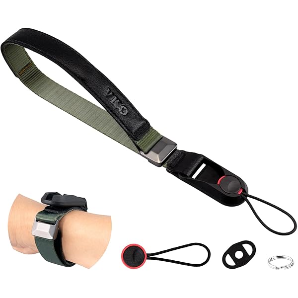 VKO Quick Release Camera Strap,Quick Adjust UltraLight Comfortable Camera Straps For Man Woman Photographers(4'11"to 6'5") Film SLR APS-C DSLR Mirrorless Camera Neck Shoulder Strap 25mm(Black 1 thumbnail image