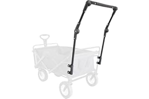 YANILL Schiebegriff für Bollerwagen UNIVERSAL Passt Rund- und Vierkantrohrrahmen, Zubehör Ersatzteile Handgriff für Faltbarer Klappbar Kinder Handwagen Strandwagen Faltbollerwagen Transportwagen