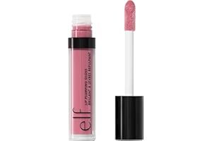 e.l.f. Lip Plumping Gloss, Hydrating, Nourishing, Invigorating, High-Shine, Plumps, Volumizes, Cools, Soothes, Sparkling Rosé, Shimmer