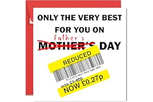Printperfect FATHERS DAY Card, Funny Happy Father's Day Reduced Card, Joke Humour Dad Cards From Son Or Daughter (RED Envelope)