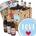 Produktbild Love  Geschenkset Bier mit Bieren aus Ostdeutschland  inkl. 6 Geschenkkarten für jeden Anlass + Bierbewertungsbogen + 3x Urkunde  Bier Geschenk Box mit Bieren aus Deutschland  Personalisierte Geschenkbox - Love  geschenke zum valentinstag für männer geschenke zu valentinstag für männer geschenke für den mann valentinstag geschenk zum valentinstag für mann geschenke für valentinstag