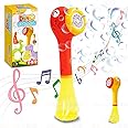 Wembley Dinosaur Bubble Gun Wand for Kids Toddlers with Solution Machine Blower Party Favors Outdoor Toy Birthday Gift for 3-8 Year Old Children - Random Colors