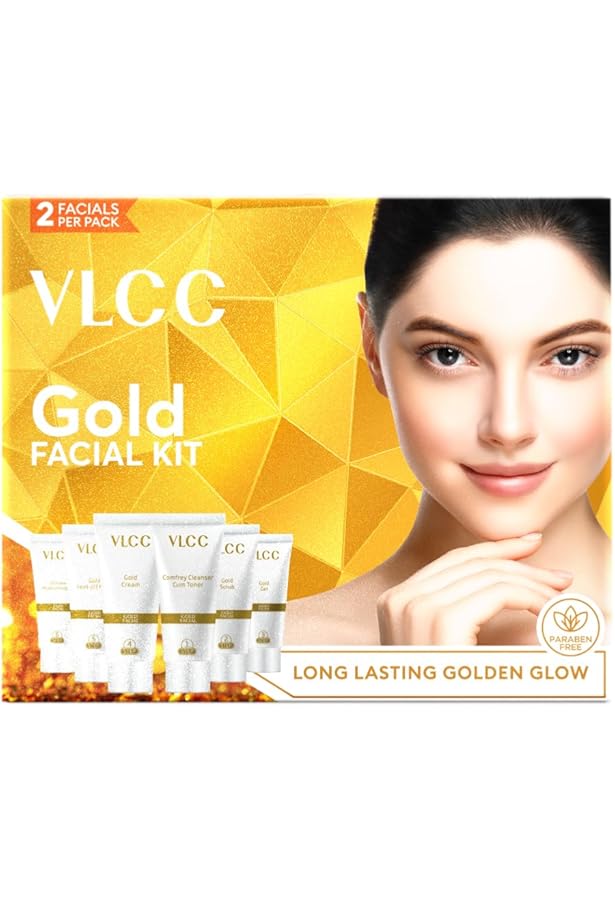 Alps Goodness Gold Glow Facial Kit - Saffron (Pack of 2) (34 gm X