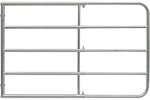 VOSS.farming verstellbares Weidetor Höhe 110cm inkl. Montageset, Weidezauntor, Verzinkt, Gatter Weidezaun