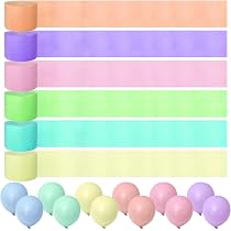 12 Rollen Krepppapier-Luftschlangen In 12 Farben - Regenbogen Partydekoration - Je 25m Lang - Für Geburtstag, Hochzeit, Weihnachten