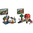 LEGO 21166 Minecraft Die verlassene Mine Bauset, Zombiehöhle mit Figuren: Schleim, Steve und Spinne & 21179 Minecraft Das Pil