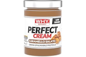 WHY SPORT PERFECT CREAM - Crema Proteica Spalmabile al Caramello Salato - Crema Spalmabile con Proteine Isolate - Senza Glutine - 300 gr