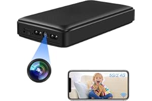 CYI Mini Videocamera Sorveglianza Interno 2.4G&5G, Telecamera Spia WiFi Interno Microcamera Nascosta HD 1080P, Camera Spy Power Bank 10000mAh con Rilevamento del Movimento e Visione Notturna per la casa