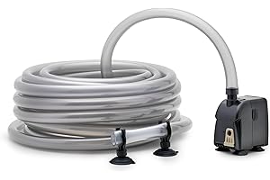 Eden 94235 CDA 600 Wasserwechselsystem Komplettset für einen schnellen und leichten Aquarium Wasserwechsel inkl Aquarium Pumpe, 10m Aquarium Schlauch und Saugnäpfen