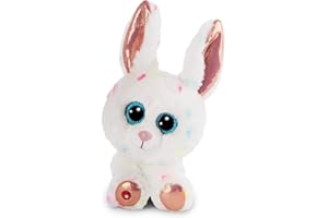 NICI Bunny L'Originale – Glubschis Spotties Il Coniglietto 15 cm – Coniglio Imbottito con Grandi Occhi Luccicanti – Soffici Animali di Pezza per Gli Amanti dei Peluche, Colore Bianco, 15, 47681
