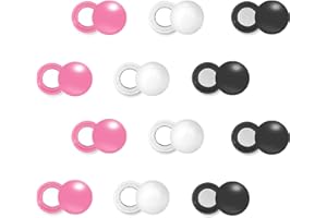 Tinoaly 12 Pairs Magnetic Race Bib Clips, Marathon Race Number Holder Running Racing Bib Buckles Fixing System for Cycling Triathlon Runners Field Supplies