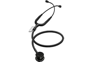 MDF INSTRUMENTS MDF MD One - Premium stetoskop z dwiema głowicami ze stali nierdzewnej dla pediatrów (MDF777C) (wszystkie czarne)