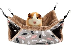 Cuffslee Petit hamac pour les dommages, hamac pour la planète de sucre, guinéa, literie de lit, hamac pour perroquet, huron, écureuil, rat