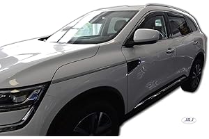 J&J AUTOMOTIVE | Heko Deflecteurs d'air Déflecteurs de Vent Compatible avec Koleos 2 Depuis 2017, Ensemble 4 pi?Ces, Aérodynamique, Montage Facile