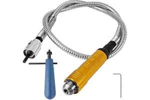 QUVBKZ Albero Flessibile, Cavo Di Prolunga, Albero Flessibile per Trapano, Accessori per Utensili Di Tornitura, Albero per Trapano con Diametro Del Giunto Di 6 mm E Lunghezza Di 43,3" Per Taglio, Rettifica