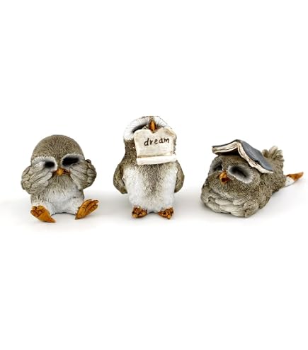 Miniature Renard Rouge Avec Oiseau - Figurine De Jardin Féerique Et Terrarium - Sculpture En Résine Peinte à La Main - 3