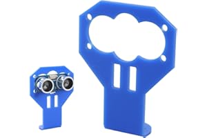 HALJIA Smart coche soporte Compatible con transductor ultrasónico HC-SR04 Sensor robótico acrílico