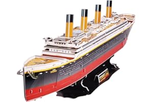 Revell 3D Puzzle 00170 I RMS Titanic I 113 Teile I 4 Stunden Bauspaß für Jung Alt I ab 10 Jahren I Das berühmte Kreuzfahrtschiff RMS Titanic selber zusammenbauen