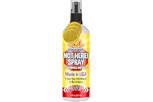 Bodhi Dog Not Here! Spray | Trains Your Pet Where Not to Urinate | Training Corrector for Puppies & Dogs | for Indoor & Outdoor Use | No More Marking | Made in The USA (8 Ounce)