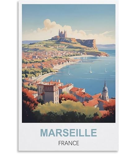 UnNiQ Poster de voyage vintage Irlande 20 x 30 cm Décoration murale pour salon, chambre à coucher