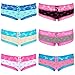 Produktbild 6er Pack Damen Panties Hipster Panty Hotpants Boxershorts Unterhose Baumwolle (34, Maritim)