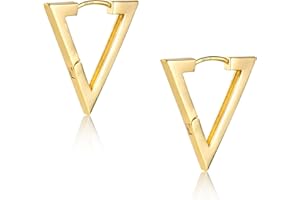 ALEXCRAFT Orecchini Donna Cerchio Ago Argento 925 Geometrici 14K Oro Placcato