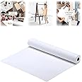 McMola 1 White Drawing Paper Roll - 20 m Art Paper Roll, Painting Sketching Paper - Easel Paper Roll for Kids - Fadeless Bulletin Board Paper Children Art Sketch Paint Drawing Board - 45cm Wide