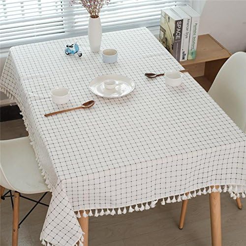 Cotton Linen tassel washable tablecloths Casual dining necessities rectangular table cloth 140 * 200cm , 2 , 140*200cm