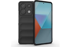 BORYA Funda para Xiaomi Redmi Note 13 Pro 4G, Antigolpes Premium Suave Silicona TPU Bumper Carcasa, Anticaída Diseño de Bolsas Aire Estuche, Delgada Duradero Caso, Negro
