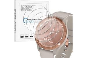 NEWZEROL 4 Stück Display Glasschutz Schutzfolie Kompatibel für Garmin Vivomove 3S, 2.5D Arc Edges 9H Glas Displayschutz Anti-Kratzer blasenfrei Schutzfolie - Transparent