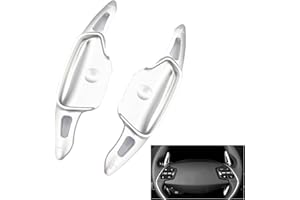lcyen 2 Stück Auto Schaltwippen Passt für KIA Proceed GT Sportage NQ5 Sportage QL K3 K5 MQ4 2020 2021 2022 2023 Alu Schaltpaddel Erweiterung Paddle Shifter Verlängerung Paddles Lenkrad (Silver)