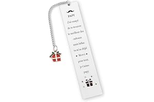 Huaceary Cadeau Fete des Grand Pere Marque Page Cadeau Papy Cadeaux Papi Bonne Fete Papys Idée Cadeaux Grand Père Fête des Grands Peres Noel Saint Valentin Papi Marque Page Original Marques-pages