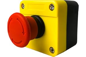 EVEXPERT Red Sign - Interruptor de parada de emergencia | botón de presión | 660 V | 10 A | con caja