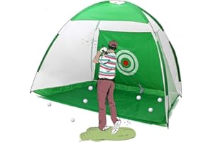 FRUNIMALL Golf Net, 6.5ft Golf Practice Hitting Net, Outdoor/Indoor Foldable Golf Driving Hitting Net Cage Garden Grassland Practice Tent Golf Training Equipment