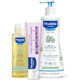 Mustela Bebek G&uuml;nl&uuml;k &Ccedil;&ouml;z&uuml;m Seti- Doğal I&ccedil;erikli Yenidoğan Şampuan Pişik &Ouml;nleyici Krem Masaj Yağı Bebek &Ccedil;ocuk